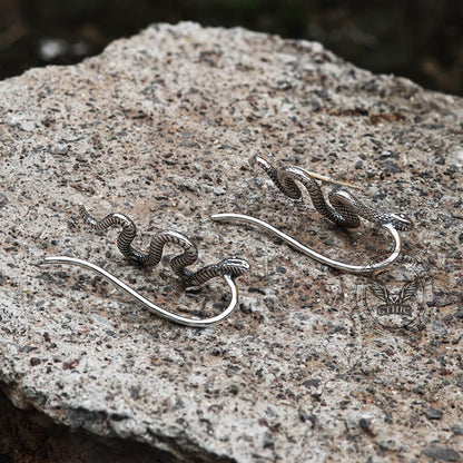 Snake Stainless Steel Ear Climber Cuffs