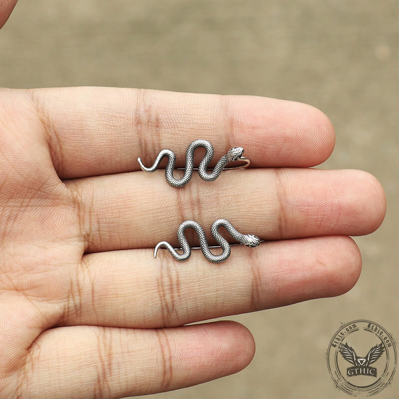 Snake Stainless Steel Ear Climber Cuffs