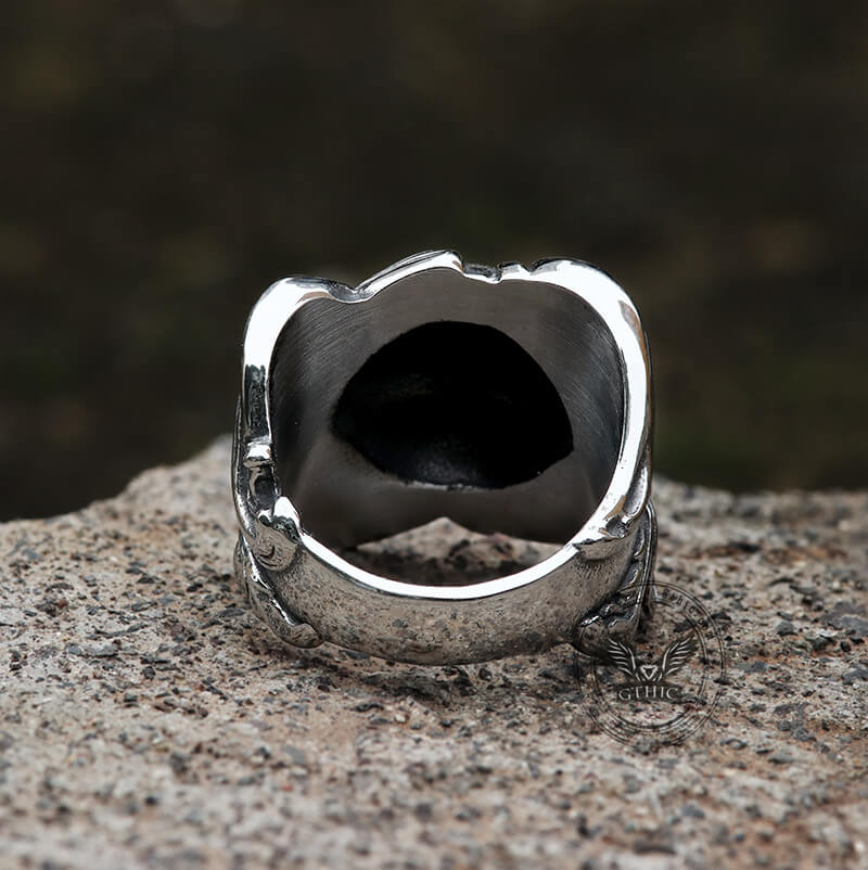 Spindrift Stainless Steel Skull Ring