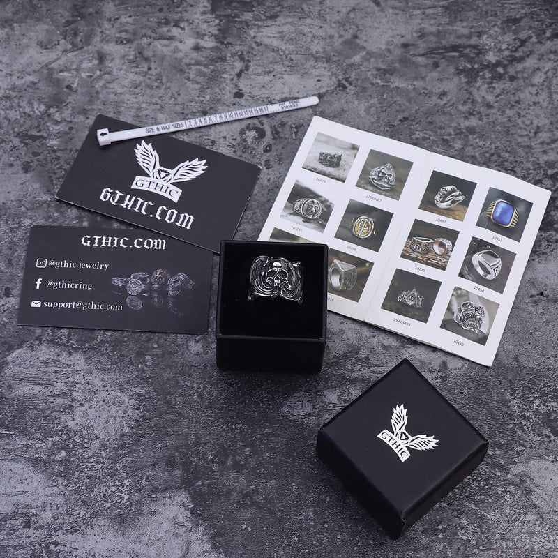 Spindrift Stainless Steel Skull Ring