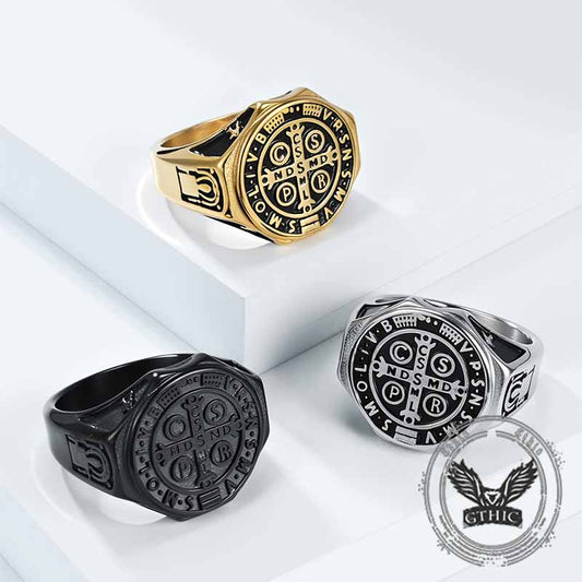 St. Benedict's Medal Stainless Steel Ring