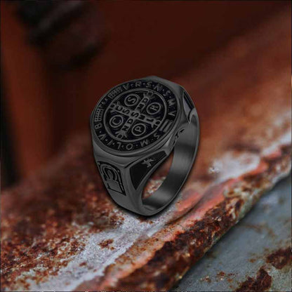 St. Benedict's Medal Stainless Steel Ring