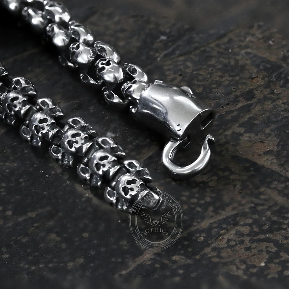 Stainless Steel Skull Bracelet
