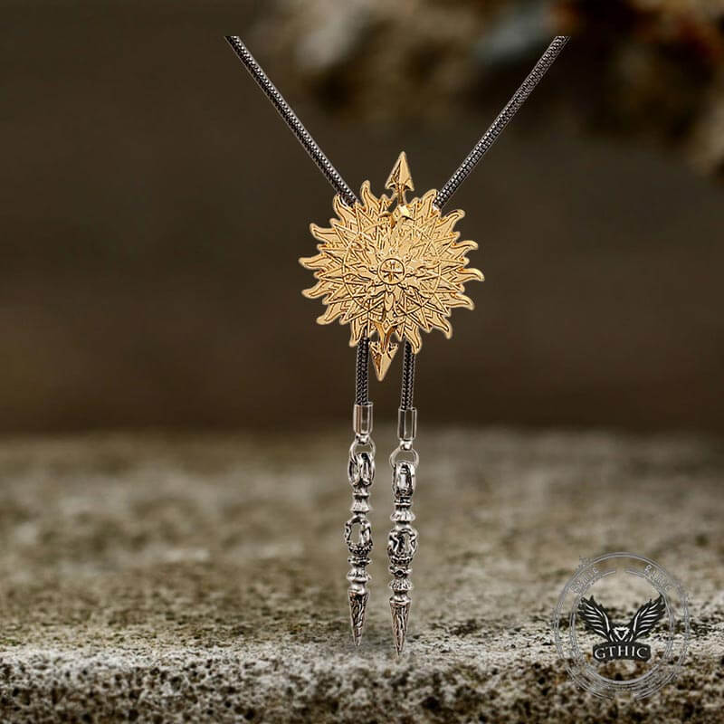 Sun and Arrow Western Cowboy Alloy Bolo Tie