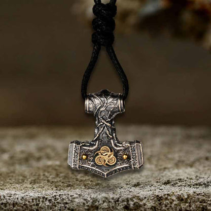 Thor's Hammer Sterling Silver Viking Pendant