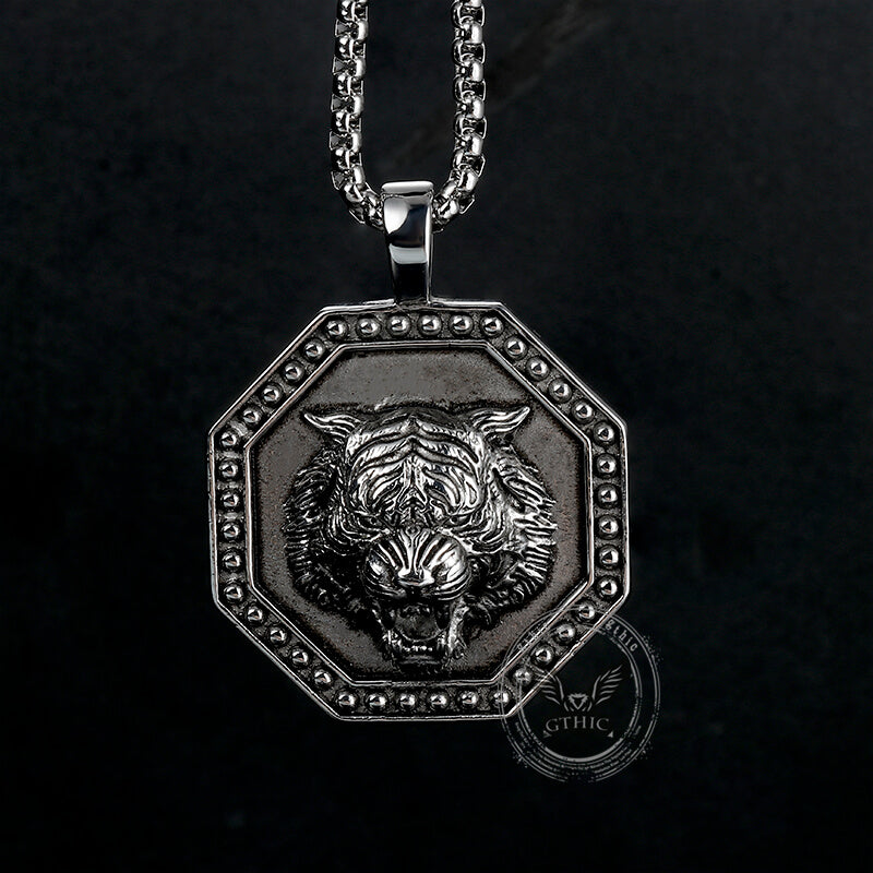 Tiger Head Stainless Steel Pendant