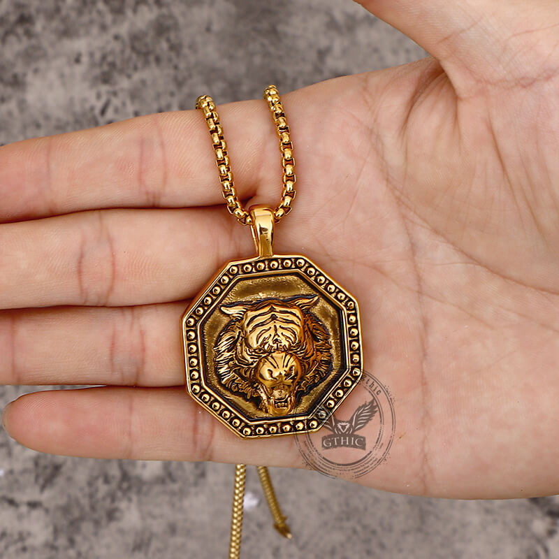 Tiger Head Stainless Steel Pendant