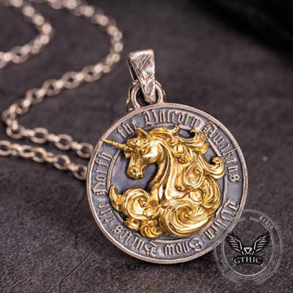 Unicorn Sterling Silver Animal Pendant