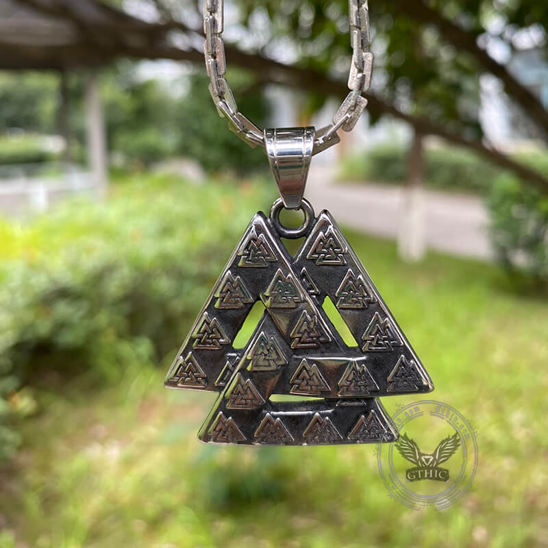 Valknut Stainless Steel Viking Pendant