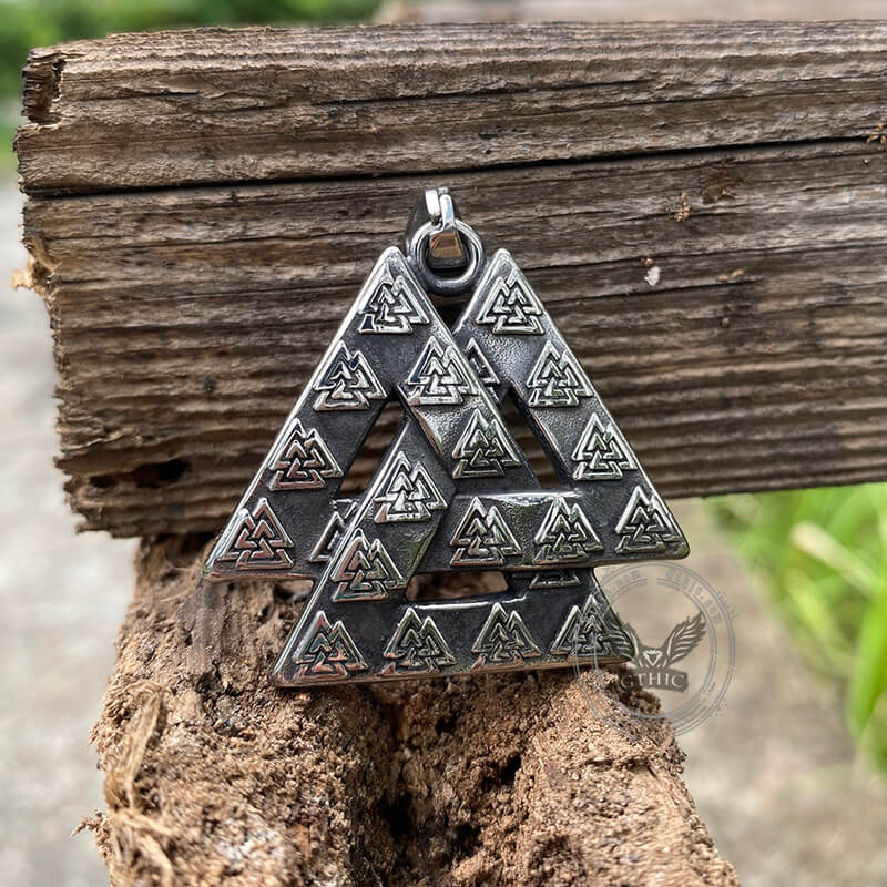 Valknut Stainless Steel Viking Pendant