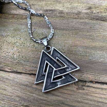 Valknut Stainless Steel Viking Pendant