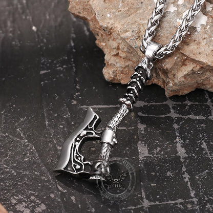 Viking Axe Stainless Steel Nordic Pendant