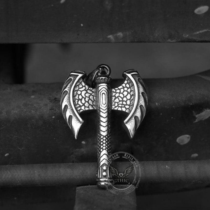 Viking Axe Stainless Steel Pendant