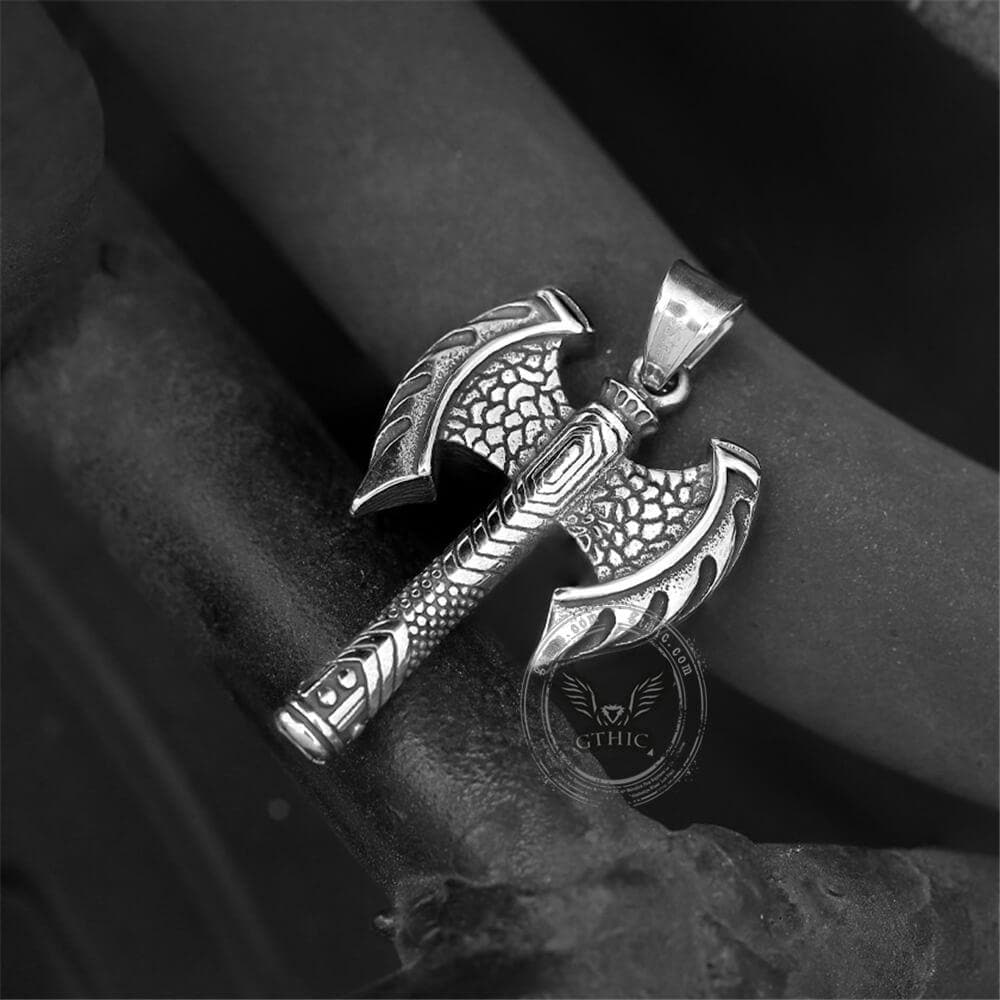 Viking Axe Stainless Steel Pendant