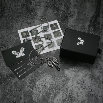 Viking Axe Stainless Steel Pendant