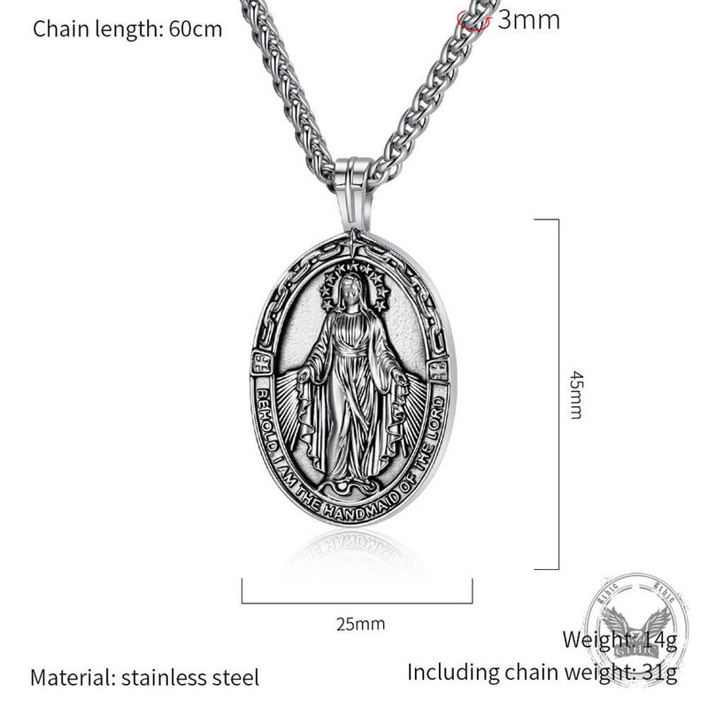 Virgin Mary Stainless Steel Religion Pendant