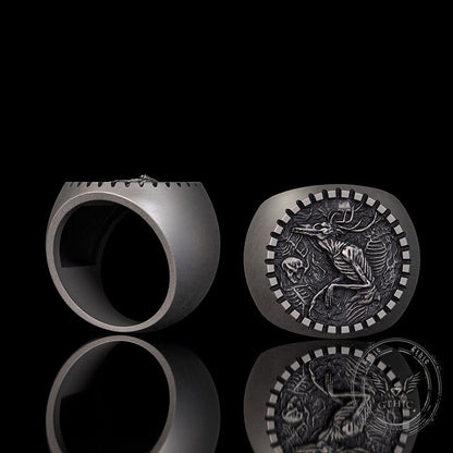 Wendigo Skeleton Sterling Silver Ring