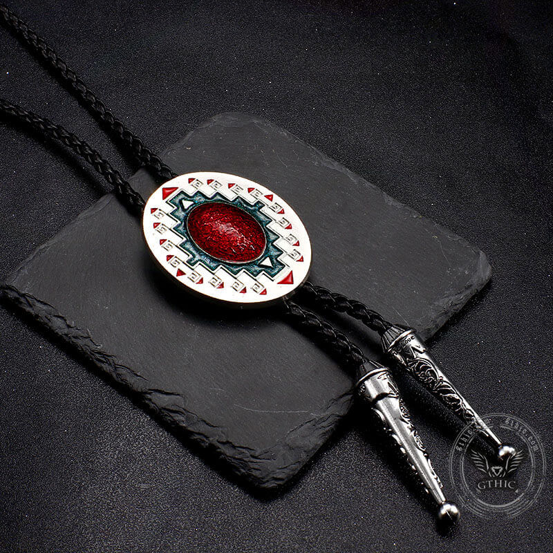 Western Totem Bolo Tie
