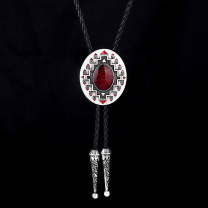Western Totem Bolo Tie