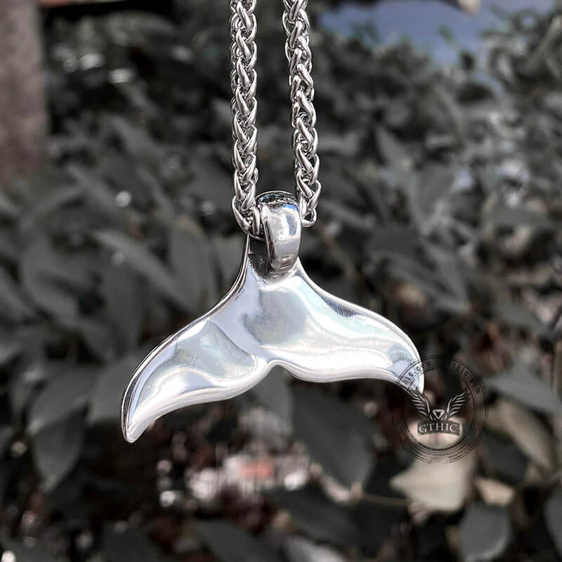 Whale Tail Stainless Steel Pendant
