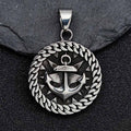 Wheel Anchor Stainless Steel Marine Pendant