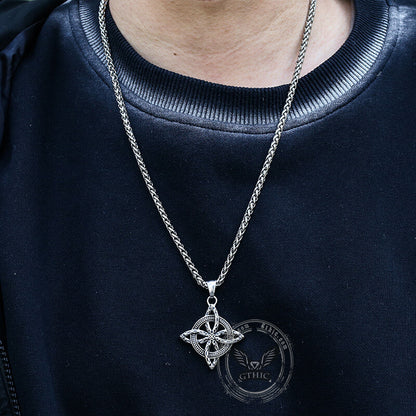 Witch’s Knot Stainless Steel Pendant