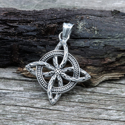 Witch’s Knot Stainless Steel Pendant