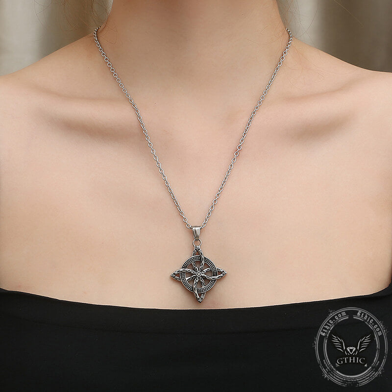 Witch’s Knot Stainless Steel Pendant