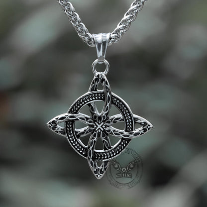 Witch’s Knot Stainless Steel Pendant