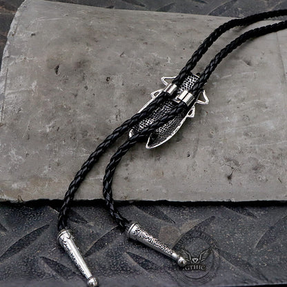 Wolf Head Alloy Animal Bolo Tie