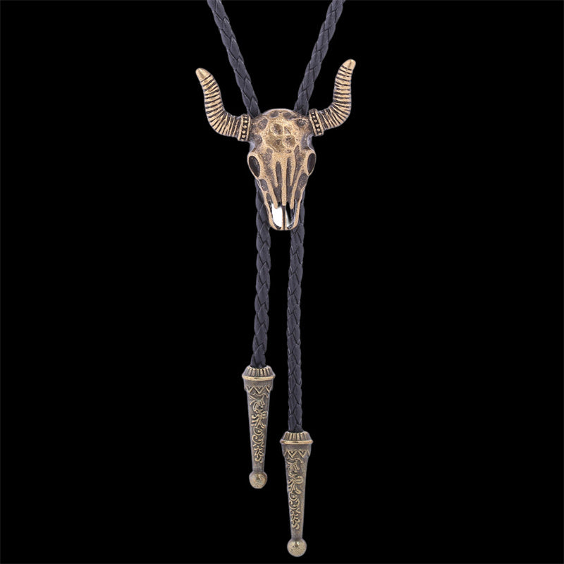 Wolf Head Alloy Animal Bolo Tie