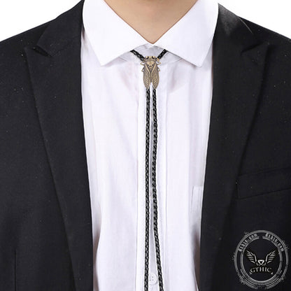 Wolf Head Alloy Animal Bolo Tie