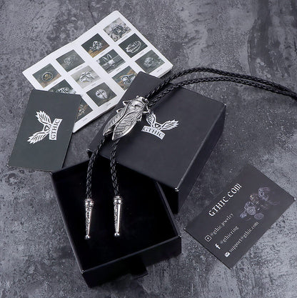 Wolf Head Alloy Animal Bolo Tie