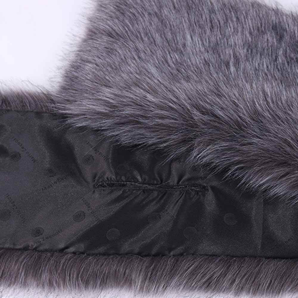Faux Fur Evening Dress Plush Long Shawl