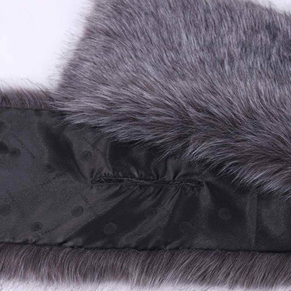 Faux Fur Evening Dress Plush Long Shawl