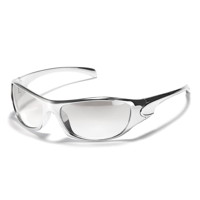 Y2k Millennial Color Uv-proof Square Frame Pc Sunglasses