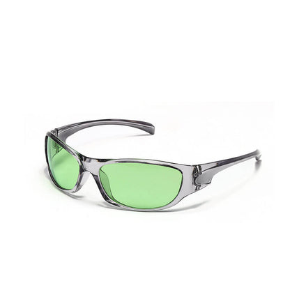 Y2k Millennial Color Uv-proof Square Frame Pc Sunglasses