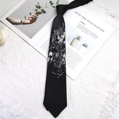 Y2k Plant Animal Print Hand-tied Tie