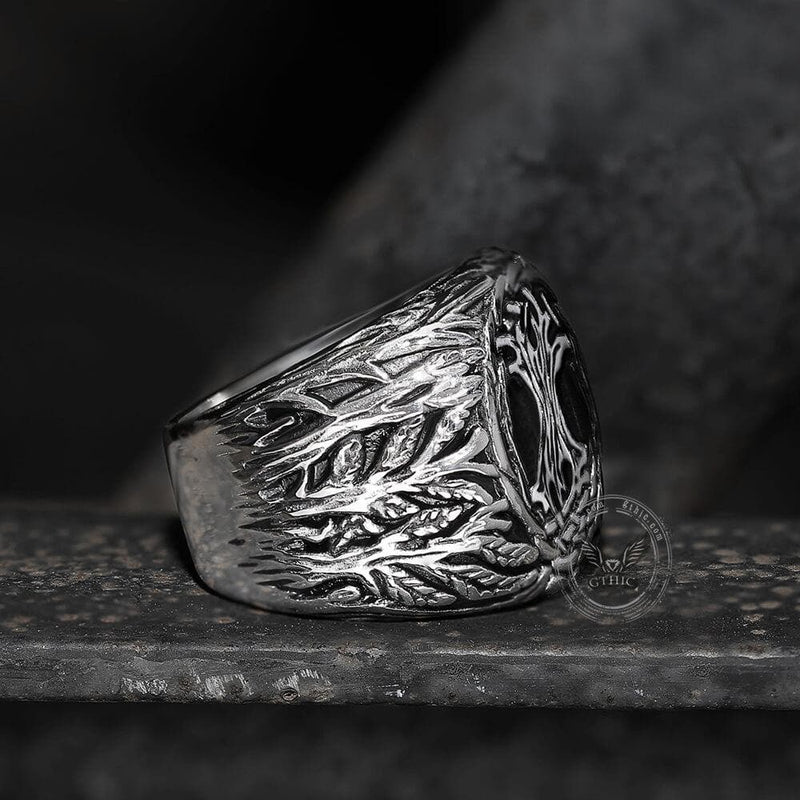Yggdrasil 316l Stainless Steel Viking Ring