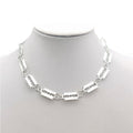 Zinc Alloy Choker in Gothic Style / and Necklace With 14 Blades